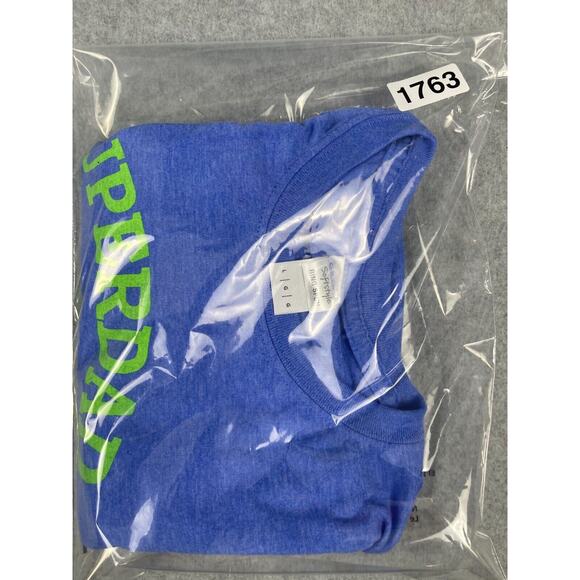 Super Dad T Shirt Men's Size L Blue Superman Logo Father's Day - Picture 6 of 6